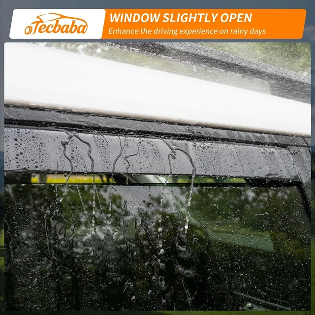 Alt view image 5 of 7 - Visor Rain Guards for 2024-2026 Hyundai Santa Fe Accessories