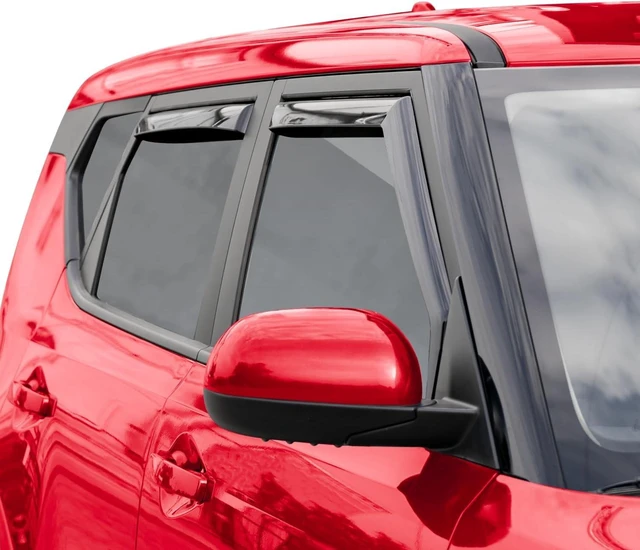 Alt view image 2 of 7 - in-Channel Extra Durable Rain Guards for Kia Soul 2020-2026, Window Deflectors, Vent Window Visors, 4 Pieces - 200847