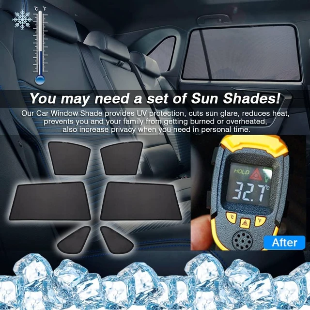 Alt view image 3 of 6 - Car Window Shades for Toyota RAV4 2019-2025 Accessories Side Rear Window Covers Sunshade Magnetic Breathable Mesh Car Priavcy Sun Shades Curtains for Camping, Baby, Napping 6PCS