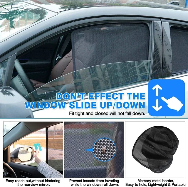 Alt view image 4 of 6 - Car Window Shades for Toyota RAV4 2019-2025 Accessories Side Rear Window Covers Sunshade Magnetic Breathable Mesh Car Priavcy Sun Shades Curtains for Camping, Baby, Napping 6PCS