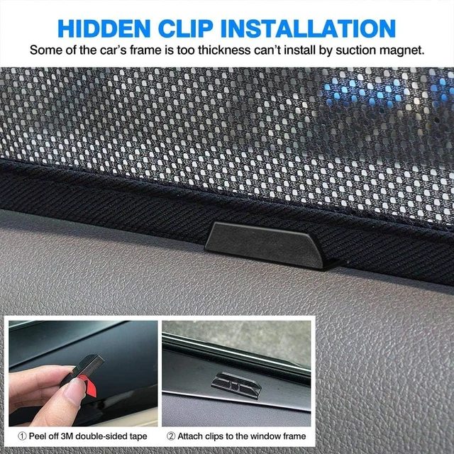 Alt view image 6 of 6 - Car Window Shades for Toyota RAV4 2019-2025 Accessories Side Rear Window Covers Sunshade Magnetic Breathable Mesh Car Priavcy Sun Shades Curtains for Camping, Baby, Napping 6PCS