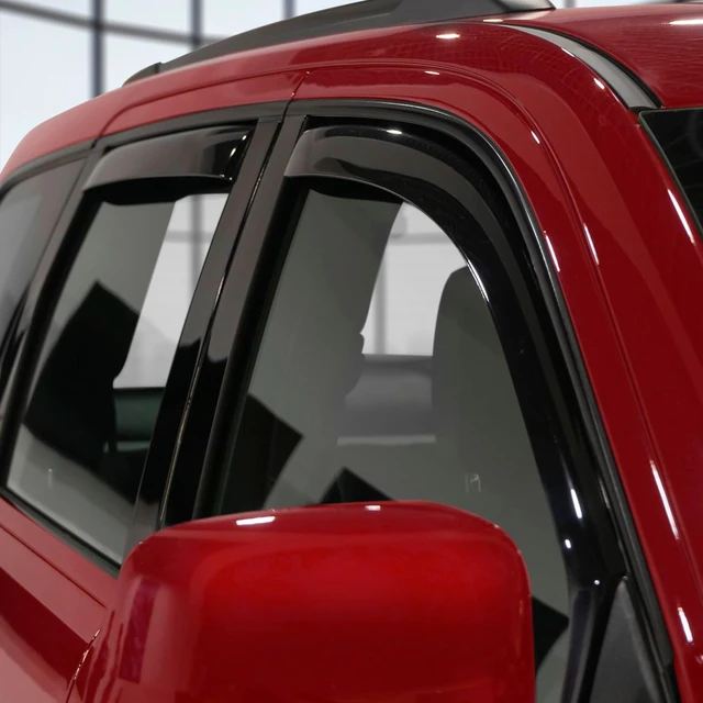 Alt view image 2 of 7 - in-Channel Extra Durable Rain Guards for Jeep Grand Cherokee 2011-2021, Window Deflectors, Vent Window Visors, 4 Pieces - 220125