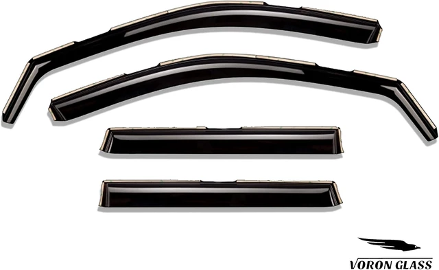 Alt view image 7 of 7 - in-Channel Extra Durable Rain Guards for Jeep Grand Cherokee 2011-2021, Window Deflectors, Vent Window Visors, 4 Pieces - 220125