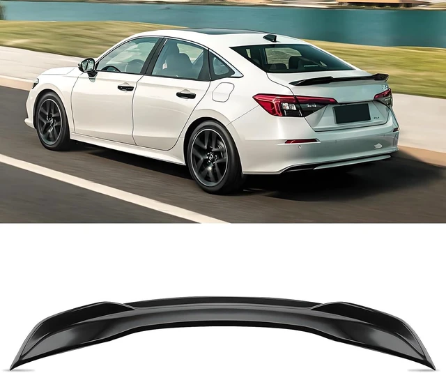 Main image of Rear Spoiler Wing Compatible with 2022 2023 2024 2025 2026 Honda Civic Sedan Sport Rear Trunk Spoiler Wing Lip for Honda Civic Sedan Accessories (Glossy Black)