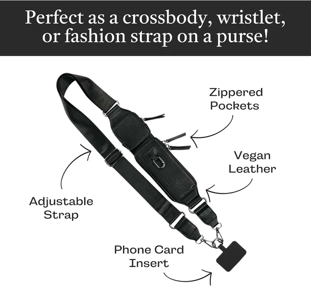 Alt view image 3 of 7 - Zip & Clip Phone Crossbody, Vegan Leather