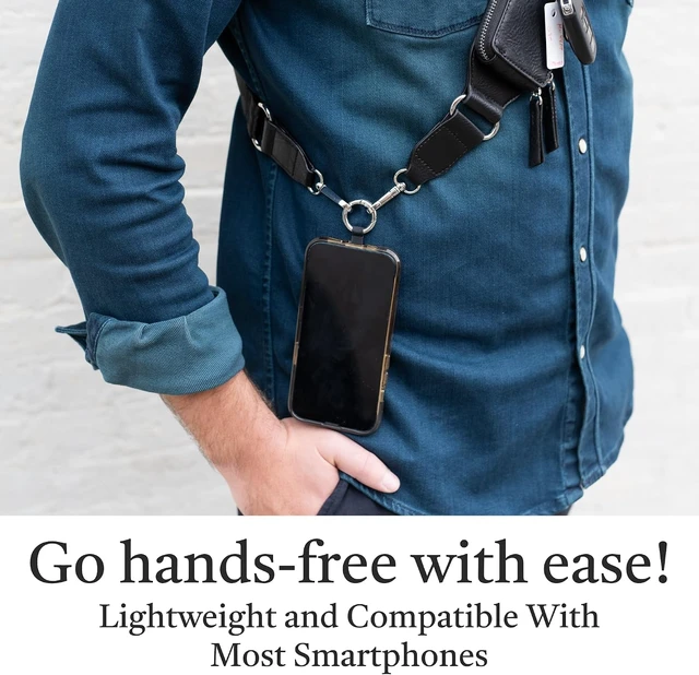 Alt view image 4 of 7 - Zip & Clip Phone Crossbody, Vegan Leather