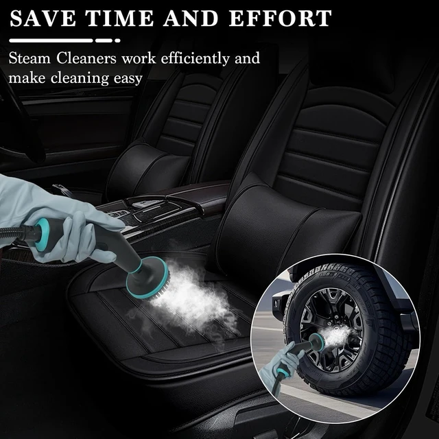 Alt view image 5 of 6 - Steam Cleaner, Handheld Steam Cleaner for Home 15s Heat-Up 1250 ML Tank, 3 Level Adjustable, Portable Steamer for Cleaning, Grease, bathrooms,Grout, Tile, Bed Bugs, Floor, Couch, Car Detailing