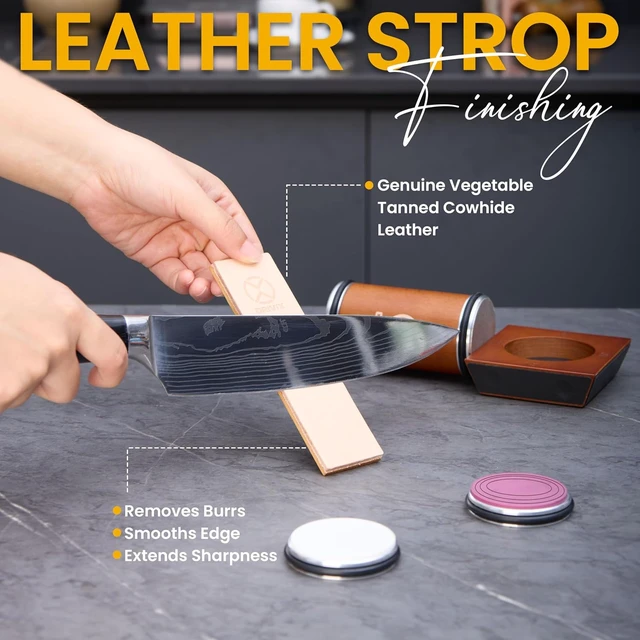 Alt view image 4 of 7 - Rolling Knife Sharpener Kit, Magnetic 4-Angle Base