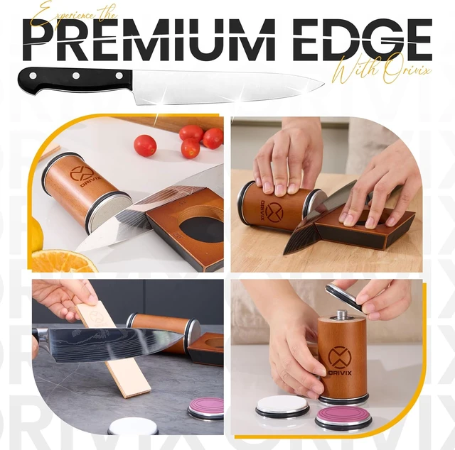 Alt view image 7 of 7 - Rolling Knife Sharpener Kit, Magnetic 4-Angle Base