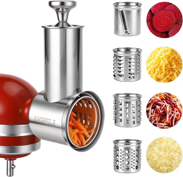 Main image of Large Stainless Steel Slicer Shredder Attachment for KitchenAid Mixers