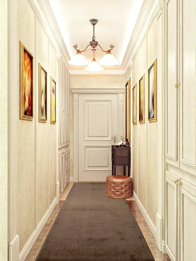 Alt view image 2 of 7 - 6 Ft Cappuccino Hallway Runner Rug, Non Slip Washable, Kitchen & Entryway
