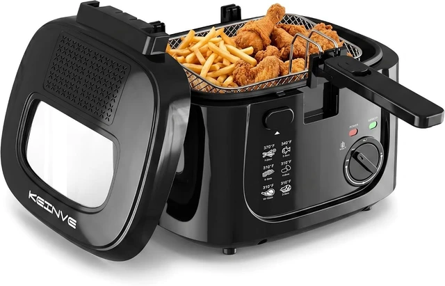 Main image of 2.5L Electric Deep Fryer with Basket, Black
