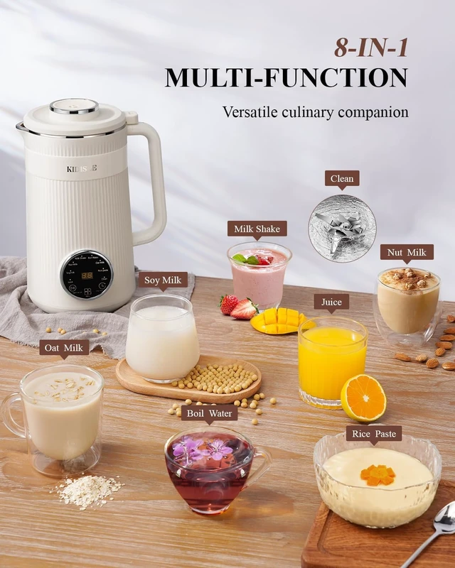 Alt view image 2 of 7 - 8 in 1 Nut Milk Maker Machine, 32oz Self-Cleaning Automatic Blender
