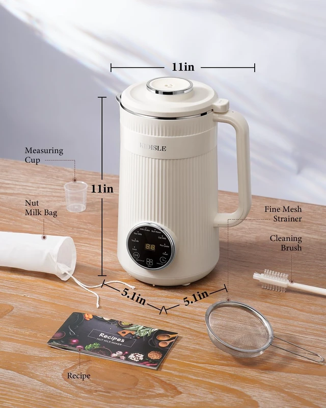 Alt view image 7 of 7 - 8 in 1 Nut Milk Maker Machine, 32oz Self-Cleaning Automatic Blender
