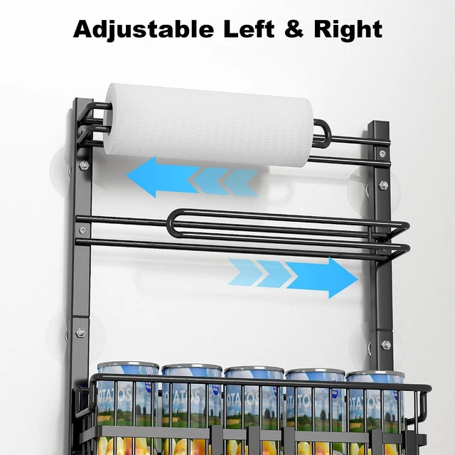 Alt view image 4 of 7 - 6-Tier Slim Corner Shelf, Spice Rack Narrow Storage Next to Fridge