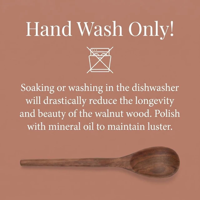 Alt view image 6 of 7 - Walnut Wooden Cooking Utensil Set, 5-Pc Kitchen Accessories