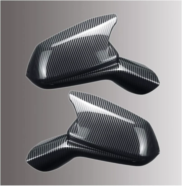 Alt view image 6 of 7 - Car Styling ABS 2pcs Door Ox Horn Rear View Mirror Shell Cover Caps Trim Exterior Decoration Accessories for Chevrolet Camaro 2017-2024(Carbon Fiber)