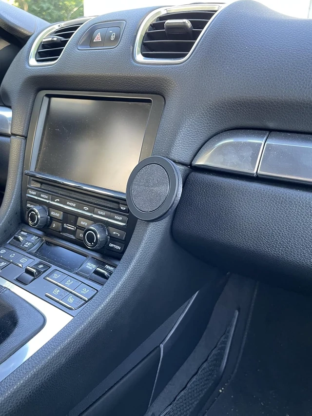 Alt view image 4 of 7 - Phone Mount for Porsche 911 (991, 2011-2019) and Cayman/Boxster (981/982, 2013-2026) - Magsafe Compatible, Precision Fit Phone Holder, No adhesives, No Drilling, Tool- Free OEM Style Integration