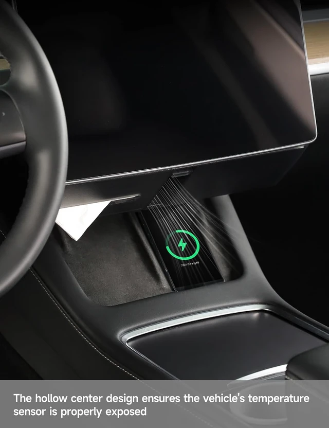 Alt view image 4 of 7 - Hidden Magnetic Under Screen Storage Box for Tesla Model 3/Y
