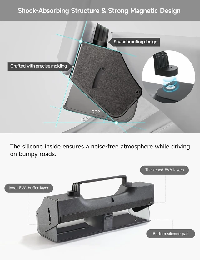 Alt view image 5 of 7 - Hidden Magnetic Under Screen Storage Box for Tesla Model 3/Y