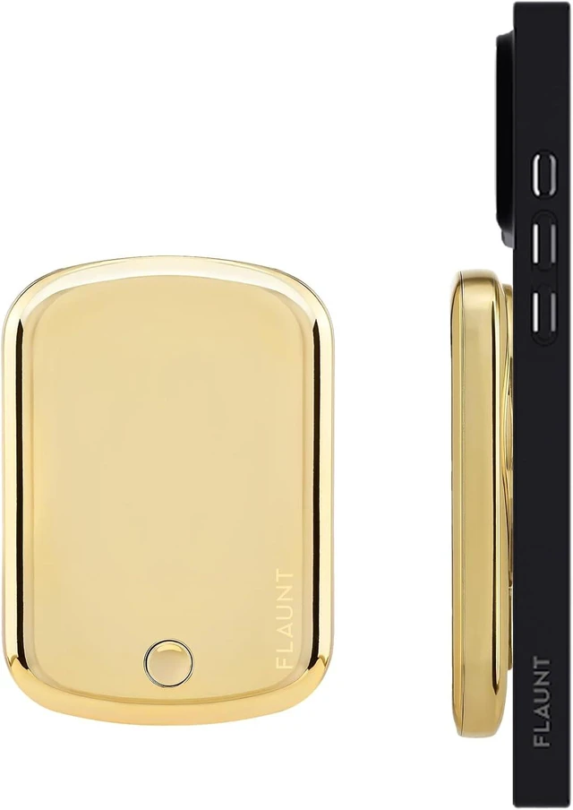 Main image of 5000mAh Wireless Battery Pack with USB-C Port - Metallic Gold
