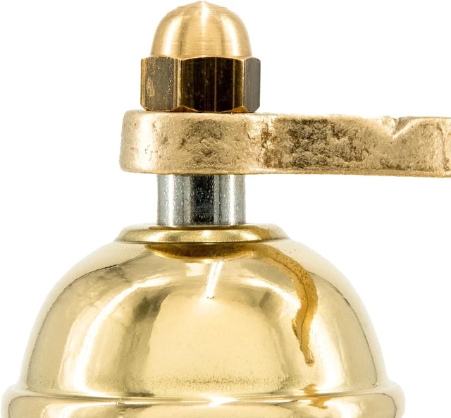 Alt view image 7 of 7 - Original Greek Pepper Mill, 8-Inch Brass European Manual Pepper Grinder Refillable