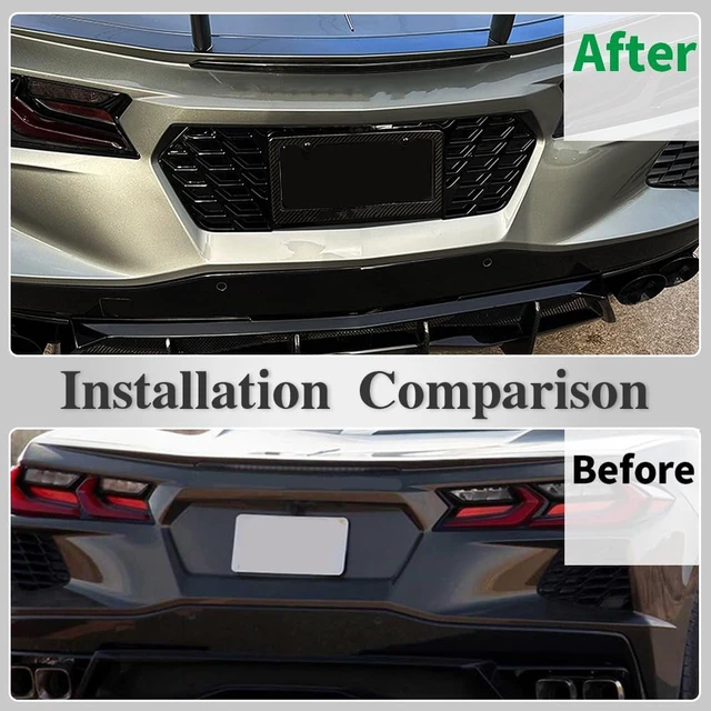 Alt view image 3 of 6 - Rear License Plate Frame for Corvette C8 Z51 Coupe HTC Stingray 2020+