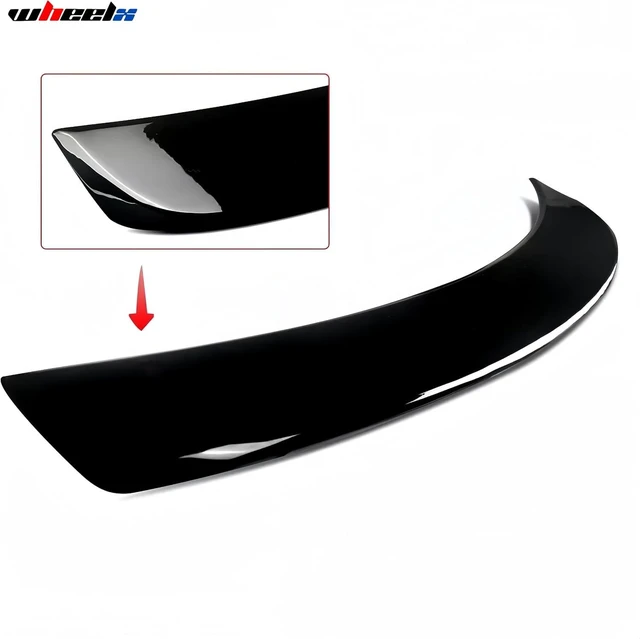 Alt view image 4 of 7 - Rear Spoiler Compatible with 2011-2023 Chrysler 300 300C 300S, Duckbill Spoiler Fits for 11-23, Exterior High Kick Trunk Tail Deck Lid Wing Lip (Glossy Black)