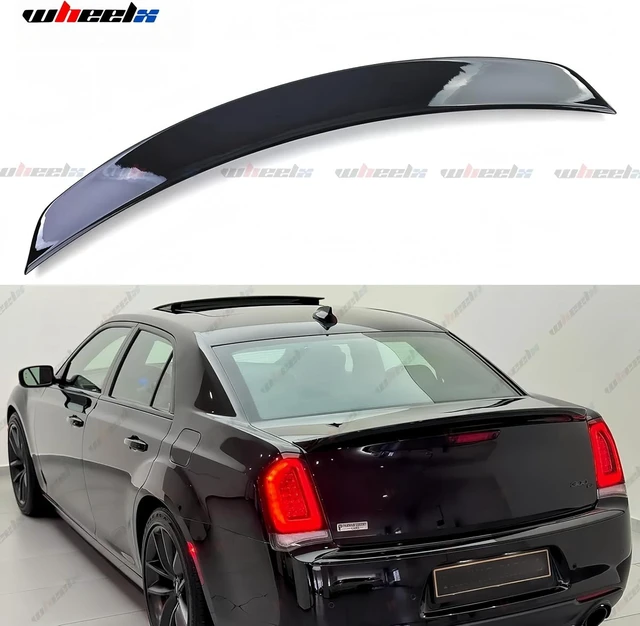 Alt view image 7 of 7 - Rear Spoiler Compatible with 2011-2023 Chrysler 300 300C 300S, Duckbill Spoiler Fits for 11-23, Exterior High Kick Trunk Tail Deck Lid Wing Lip (Glossy Black)