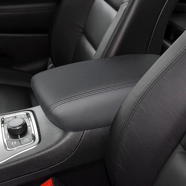 Alt view image 6 of 6 - Car Center Console Armrest Cover for 2011-2020 2021 Jeep Grand Cherokee Accessories Top Arm Rest Armrest Black OEM X85020100BL Console Lid Protection Saver for Grand Cherokee Console Cover
