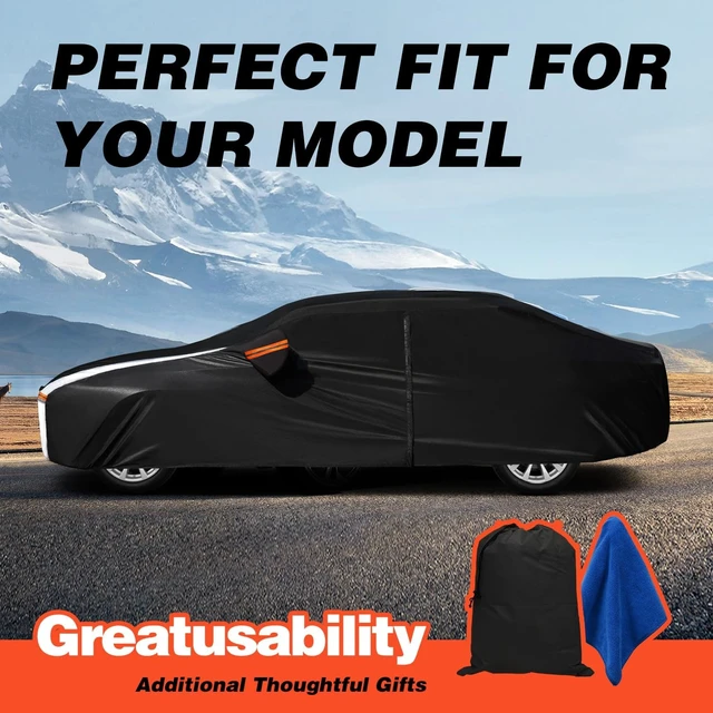 Alt view image 5 of 6 - Chevrolet Chevy Corvette Car Cover 100% Waterproof All Weather, Gift with Towel, 10 Layers Car Cover Custom Fit 1980-2026 Corvette C4/C5/C6/C7 Coupe Convertible Targa, Cover Rain Sun UV Protection.