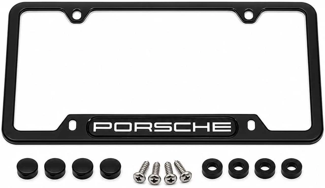 Main image of Genuine OEM Stainless Steel Nameplate License Frame - Matte Black Finish