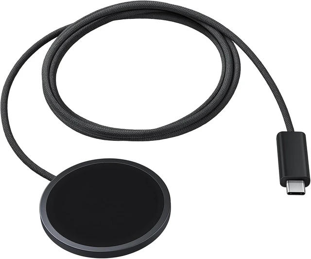 Alt view image 2 of 6 - Galaxy Magnet Wireless Charger with 45W Power Adapter, Dark Gray