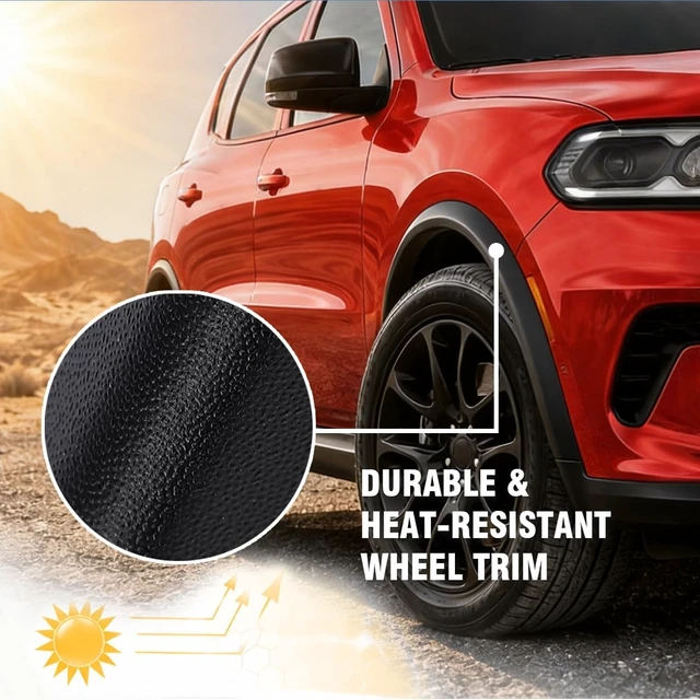 Alt view image 3 of 7 - 2PCS Fender Flares Trim Compatible with Dodge Durango 2011-2021