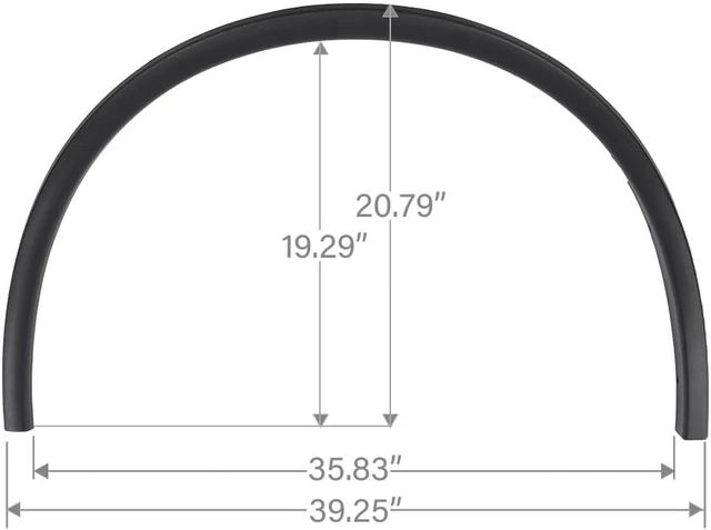 Alt view image 6 of 7 - 2PCS Fender Flares Trim Compatible with Dodge Durango 2011-2021