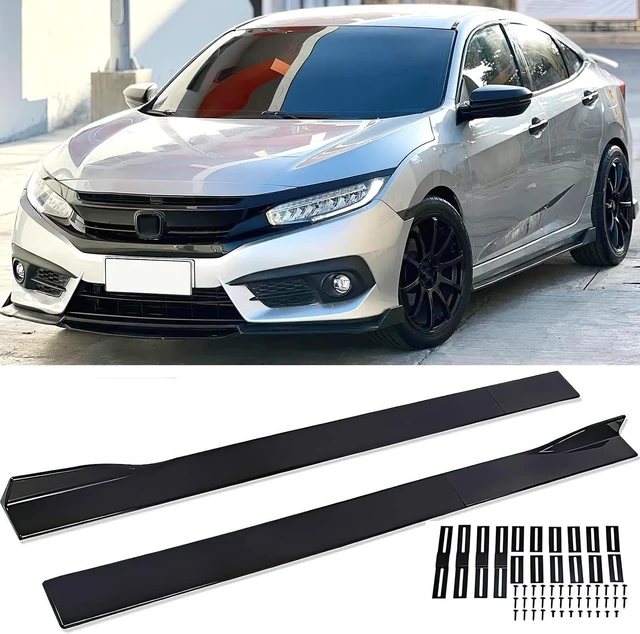 Main image of 2PCS Universal Car Side Skirts 86.6" Side Skirts Splitter Lip