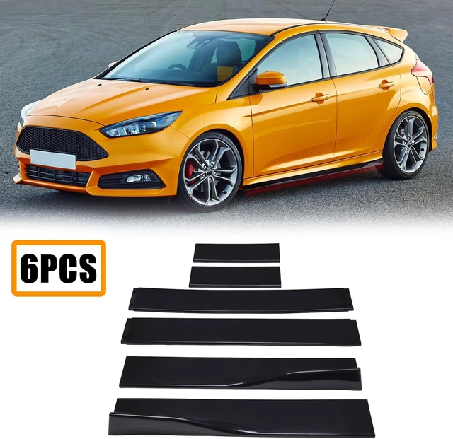 Alt view image 3 of 7 - 2PCS Universal Car Side Skirts 86.6" Side Skirts Splitter Lip