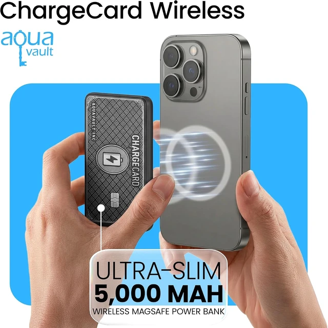 Alt view image 2 of 7 - ChargeCard - Wallet-Thin MagSafe Charge Card Phone Charger