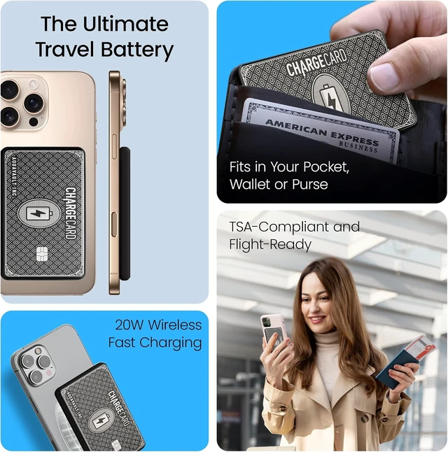 Alt view image 4 of 7 - ChargeCard - Wallet-Thin MagSafe Charge Card Phone Charger