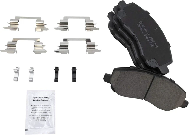 Alt view image 5 of 7 - Front & Rear Ceramic Brake Pads Set Of 2