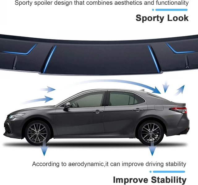 Alt view image 3 of 6 - Roof Spoiler for Toyota Camry 2024-2018 Rear Roof Spoiler Tail Wing