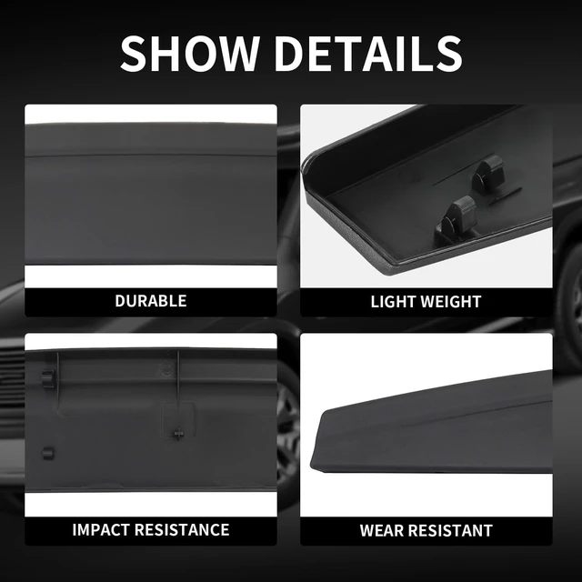 Alt view image 4 of 7 - Tailgate Spoiler Cap Molding Fit for 2019-2024 Ram 2500 3500 Tailgate Trim Cover Replace 68364364AA