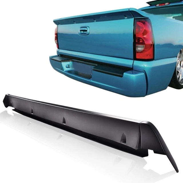 Alt view image 3 of 7 - Rear Tailgate Spoiler Wing Fit GMC Sierra 1500 1999-2006