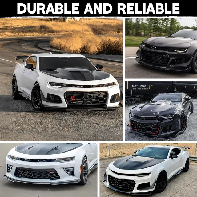 Alt view image 4 of 7 - Front Bumper Lip Splitter Spoiler for Chevy Camaro 2016-2024, Front Splitter Body Kit Camaro LT LS RS SS Accessories (Gloss Black)