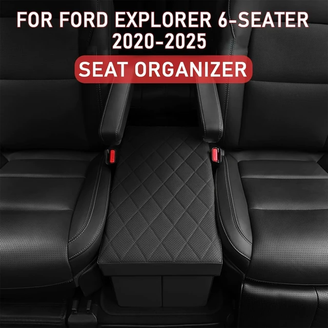 Alt view image 2 of 6 - Seat Aisle Storage Box for Ford Explorer 6-Passenger Models (Black)
