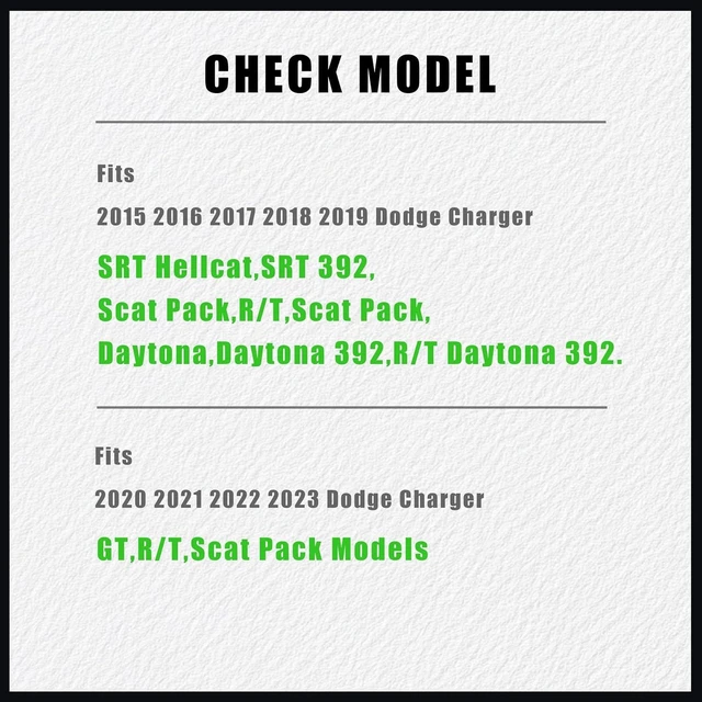 Alt view image 2 of 7 - Front Lip Compatible with 2015-2023 Dodge Charger Accessories