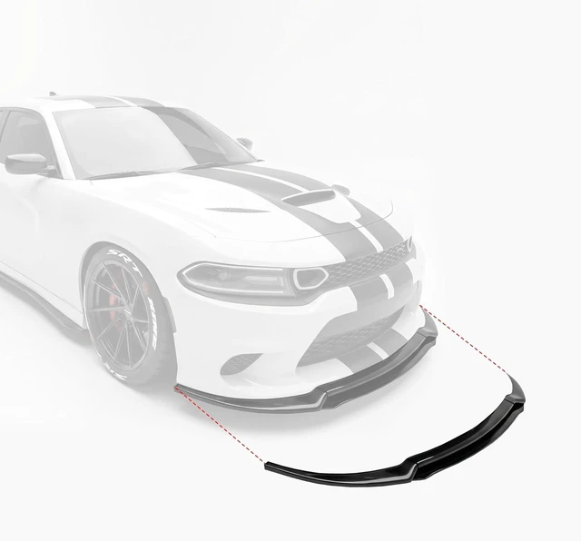 Alt view image 6 of 7 - Front Lip Compatible with 2015-2023 Dodge Charger Accessories