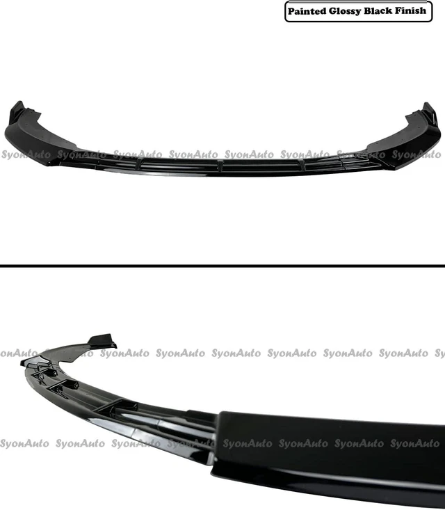 Alt view image 3 of 5 - FITS 2010-2013 INFINITI G37 SEDAN PERFORMANCE STYLE GLOSS BLACK FRONT BUMPER LIP KIT