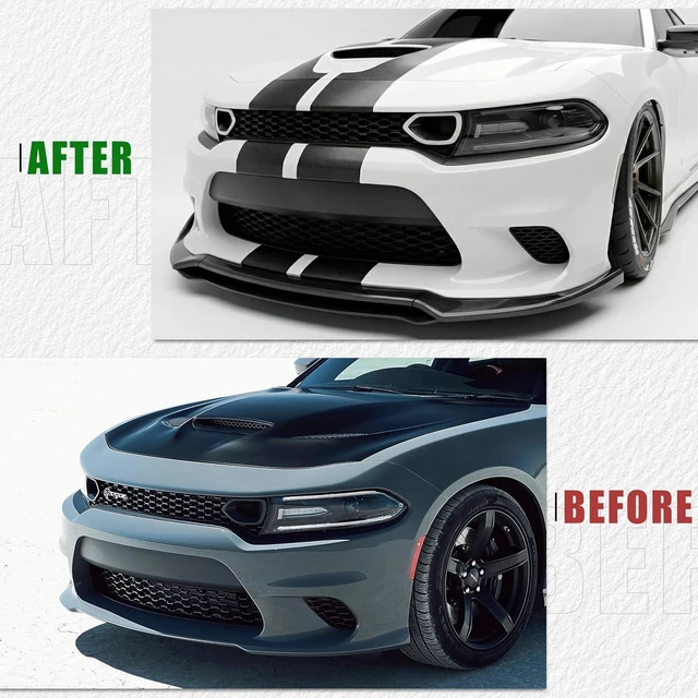 Alt view image 5 of 7 - Front Lip Compatible with 2015-2023 Dodge Charger Accessories