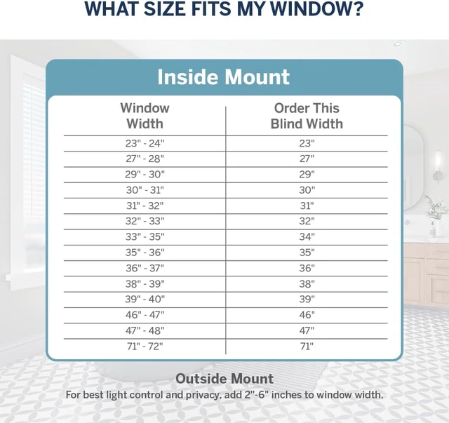 Alt view image 7 of 7 - Basics Cordless Faux Wood Blinds for Indoor Windows, 34" x 72"
